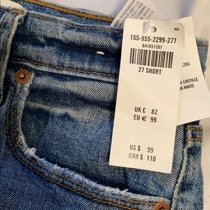 Abercrombie Ultra High Rise Ankle Straight Jeans